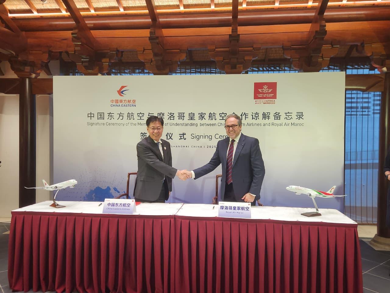 Royal Air Maroc et China Eastern Airlines signent un partenariat stratégique pour renforcer la connectivité Chine-Afrique